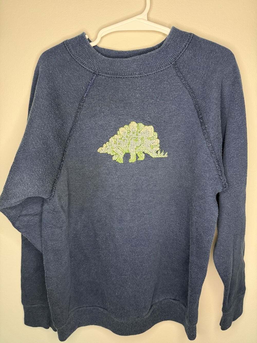 Tultex Vintage Dinosaur Sweatshirt Size M (10-12) Blue